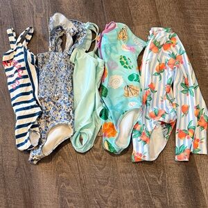 Girls Swimsuit Bundle 5 Swimsuits